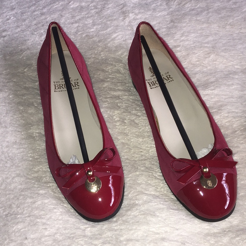 House of Bruar patent leather Suede shoes